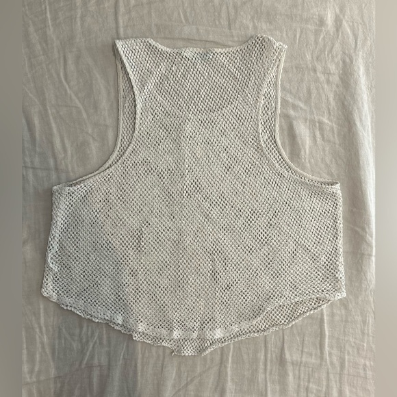 Kimchi Blue mesh and embroidered tank top white - Picture 7 of 7